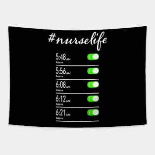 Nurse Life Alarm Clock Tapestry