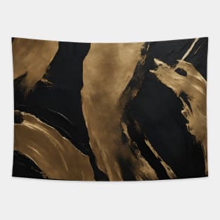 Golden Wings Abstract Art Tapestry