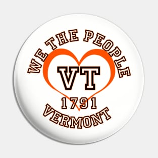 Show your Vermont pride: Vermont gifts and merchandise Pin