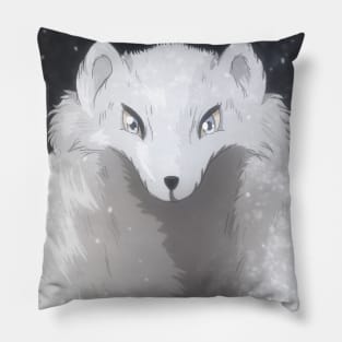 White Fox Pillow