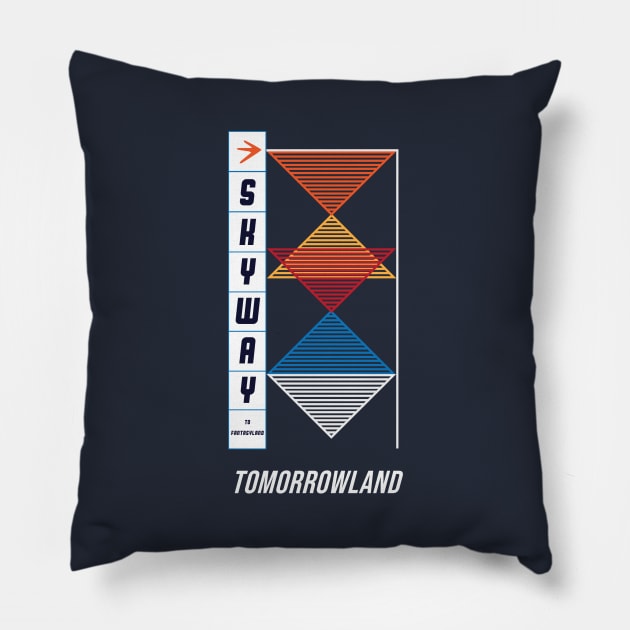 Skyway to Fantasyland Pillow by Lunamis