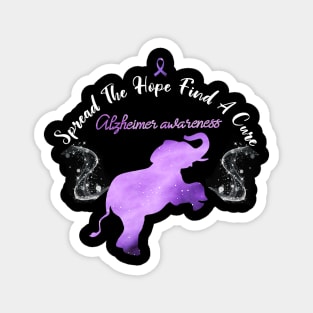 Alzheimer Awareness Spread The Hope Find A Cure Gift Magnet