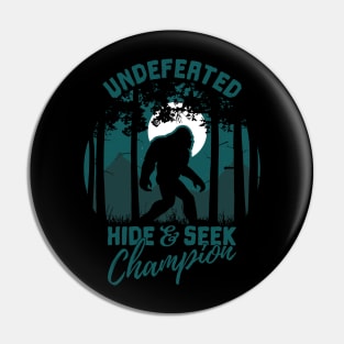 Bigfoot Undefeated Hide and Seek Champion Pin