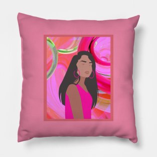 She is Joy!  Latina/Hispanic Artistically Designed Woman Pillow