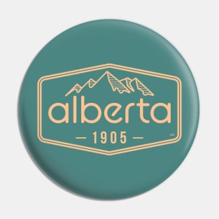 Alberta Badge (blue) Pin