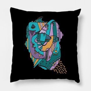 Abstract Chaos Pillow