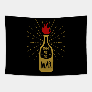 Make Art, Not War Tapestry