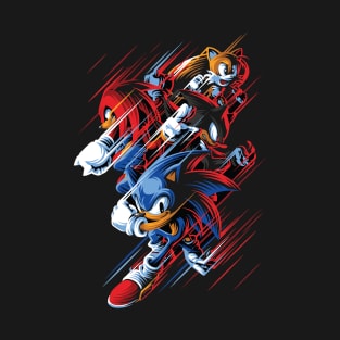 Sonic Anime and Video Game Fanart T-Shirt