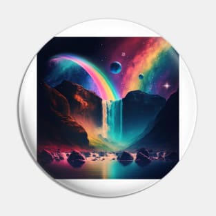 Cosmic rainbow Pin