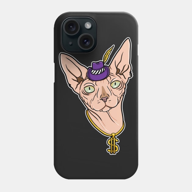 pimp cat Phone Case by Spectralstories