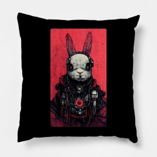 Cyberpunk Bunny Pillow