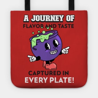 Food bloggers flavor and taste journey Tote