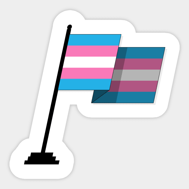 Trans Flag Sticker