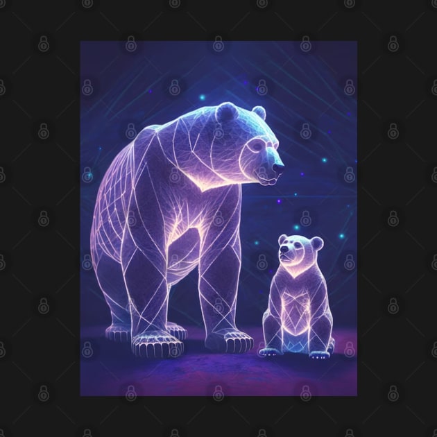 Ursa major and ursa minor constellations. by TheDesigNook