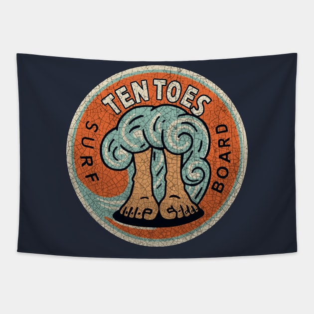 Ten Toes Tapestry by Midcenturydave