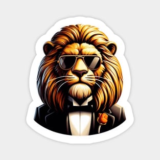 The Godfather King Lion Magnet