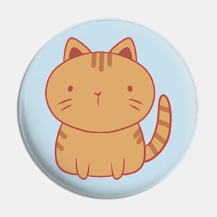 Orange cat illustration Pin