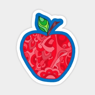 Psychedelic Apple Magnet