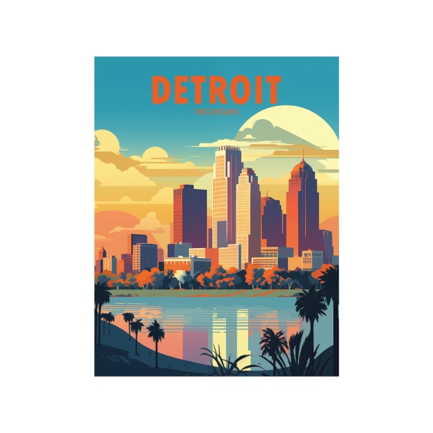 DETROIT by MarkedArtPrints