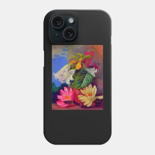 'Flowers Cultivated in the Botanic Garden, Rio Janeiro, Brazil' by Marianne North REMASTERED TECHNICOLOR Phone Case