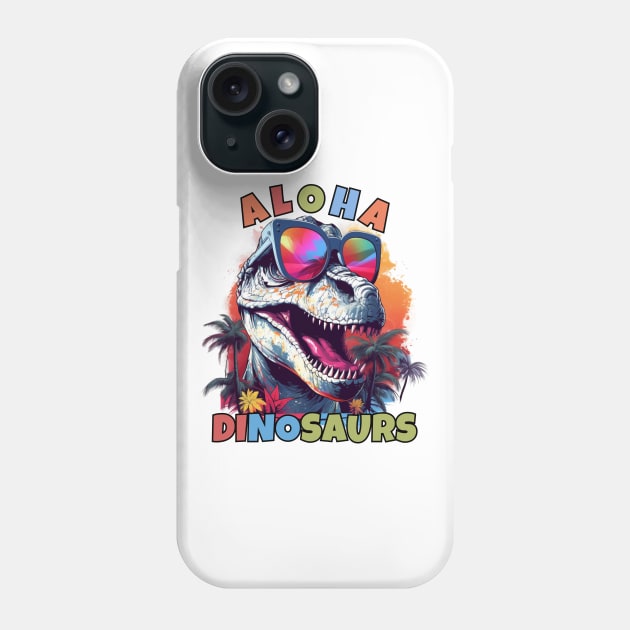 Aloha dinosaurs! Phone Case by mksjr