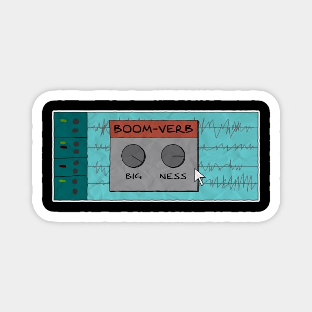 BOOM-VERB vst daw Plug-In Magnet by RyanJGillComics