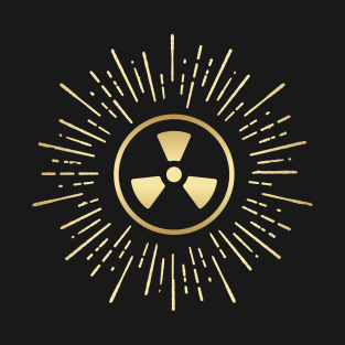 Vintage Gold Radioactive Sign T-Shirt