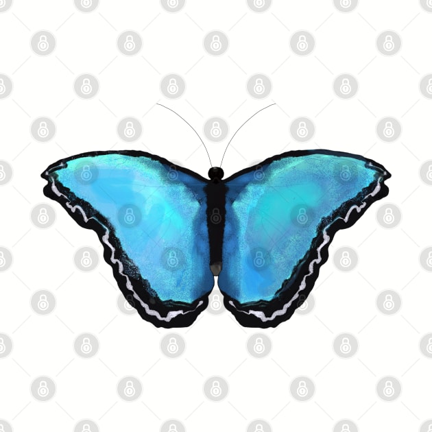 Blue Butterfly by designs-by-ann