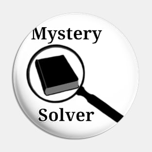 Mystery Book Solver Magnifying Glass Pin