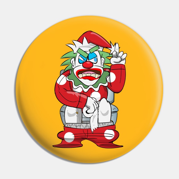 Fukko the Clown Crappy Pin by tyrone_22