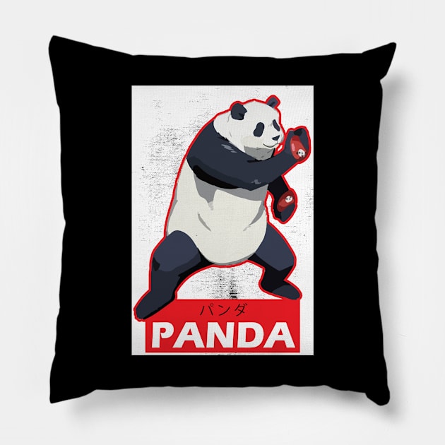 PANDA - MANGA JUJUTSU KAISEN 0 UT GRAPHIC T-SHIRT Pillow by Huko