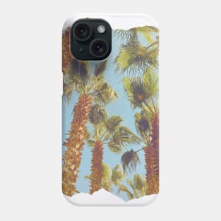 Pretty picture of a Palm Tree. Pretty Palm Trees Photography design with blue sky Phone Case