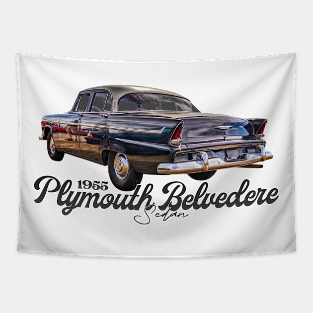1955 Plymouth Belvedere Sedan Tapestry by Gestalt Imagery