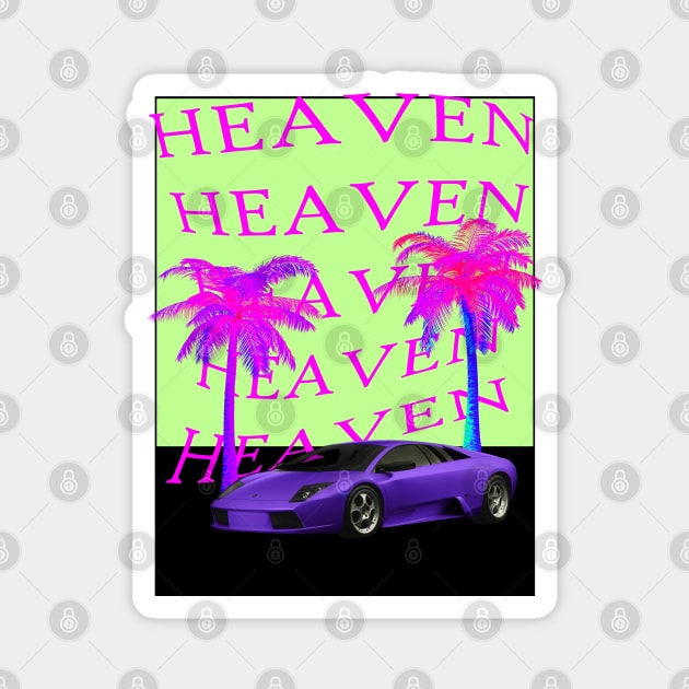 LAMBO HEAVEN L$D Magnet by CharlieCreator