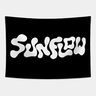 sunflow typography lettering Tapestry