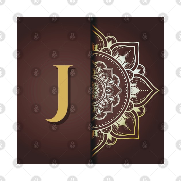 J – Mandala Monogram by Mazzlo Shop