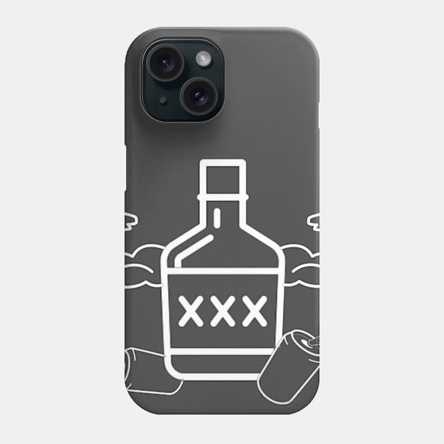 Virtual Pub Podcast: #Beefed White Logo Phone Case by Virtual Pub Podcast