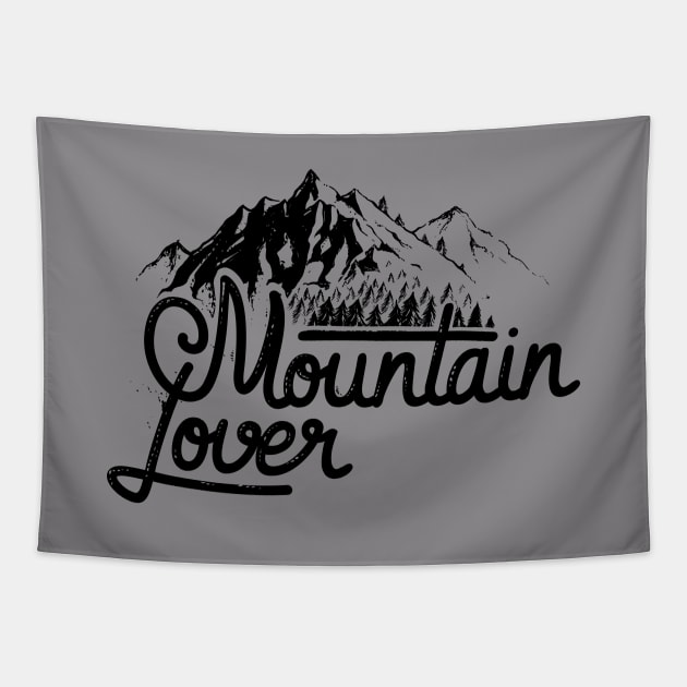 Mountain Lover Tapestry by raxarts