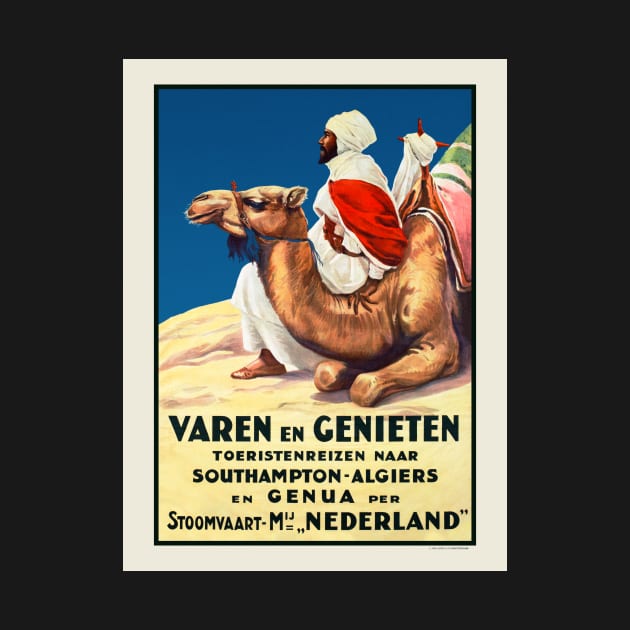 Algeria Netherlands Vintage Travel Poster 1926 by vintagetreasure
