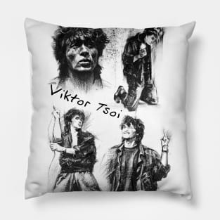 Viktor Tsoi rock stars Group "кино" "kino" Pillow