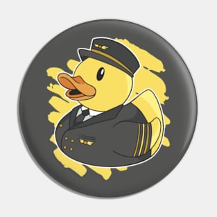 Cute Pilot Rubber Ducky Bath Toy Squeaky Duck Pin