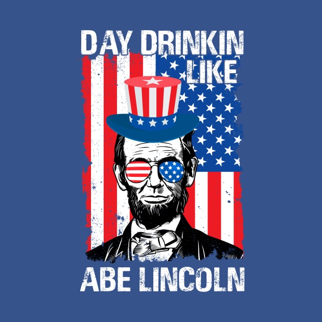 Funny 4th of July Lincoln by Banned Books Club