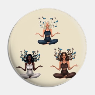 Girls meditating Pin