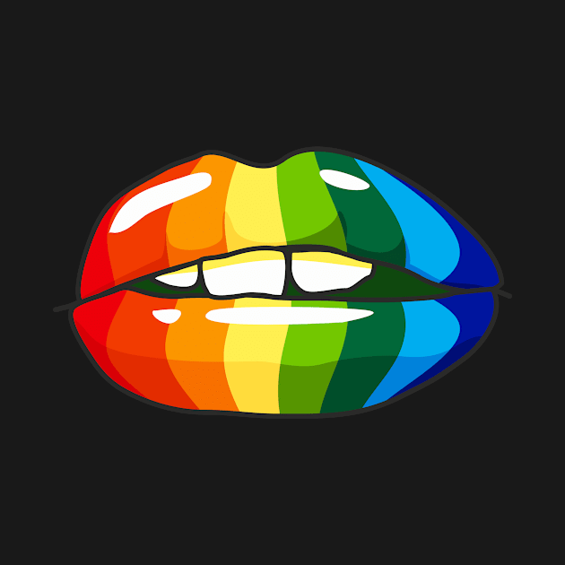 Mouth Rainbow Lips by Jennifer