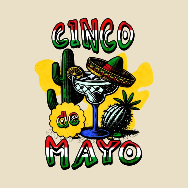 Cinco De Mayo Mexican Vintage by Starart Designs