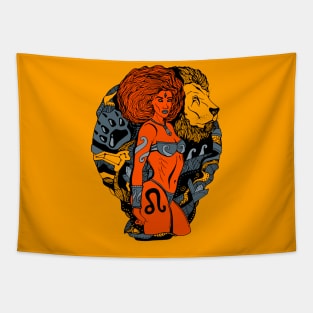 Orangrey Leo Beauty Tapestry