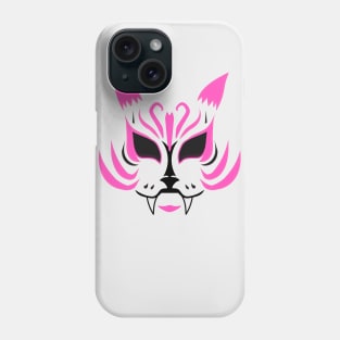 Kitsune Face - Pink Phone Case