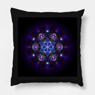 Flower Of Life Mandala Pillow