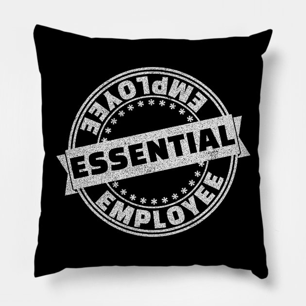 Certified essential employee Pillow by All About Nerds