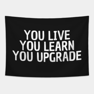 you live you learn you upgrade Tapestry